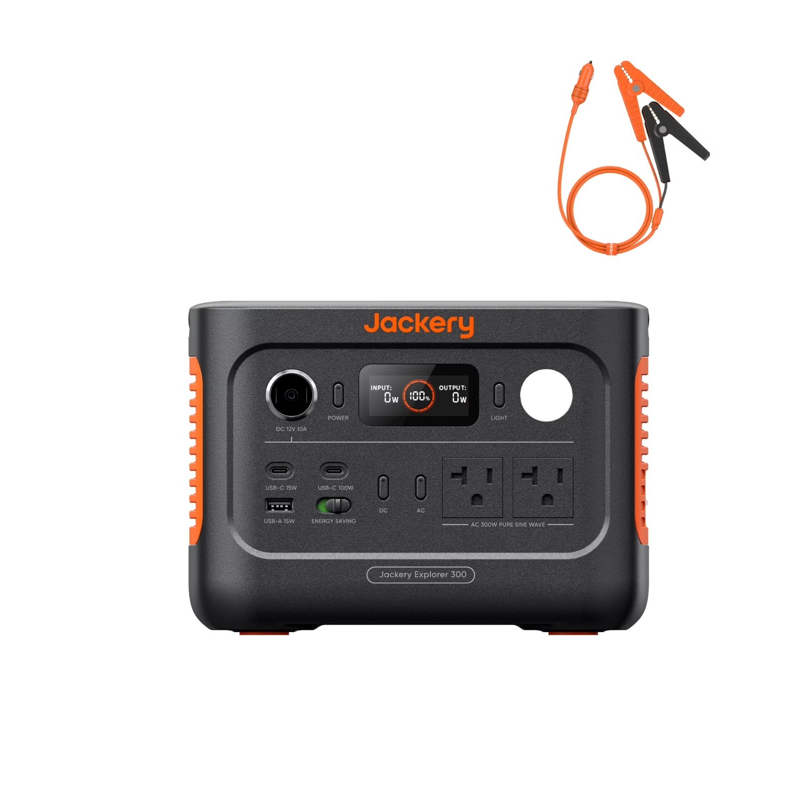 Portable Power Station 300W 288Wh Solar Generator Dual USB-C AC Outlets Battery
