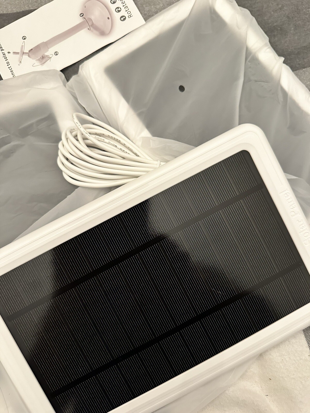 Universal Solar Panel for Ring Spotlight Stick Up Cam Battery Charger – New