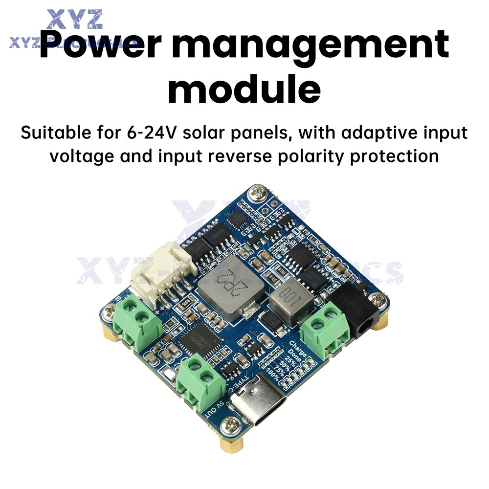 6-24V Solar Panel Power Management Module 5V 3A Supports MPPT, PD QC FCP SFCP