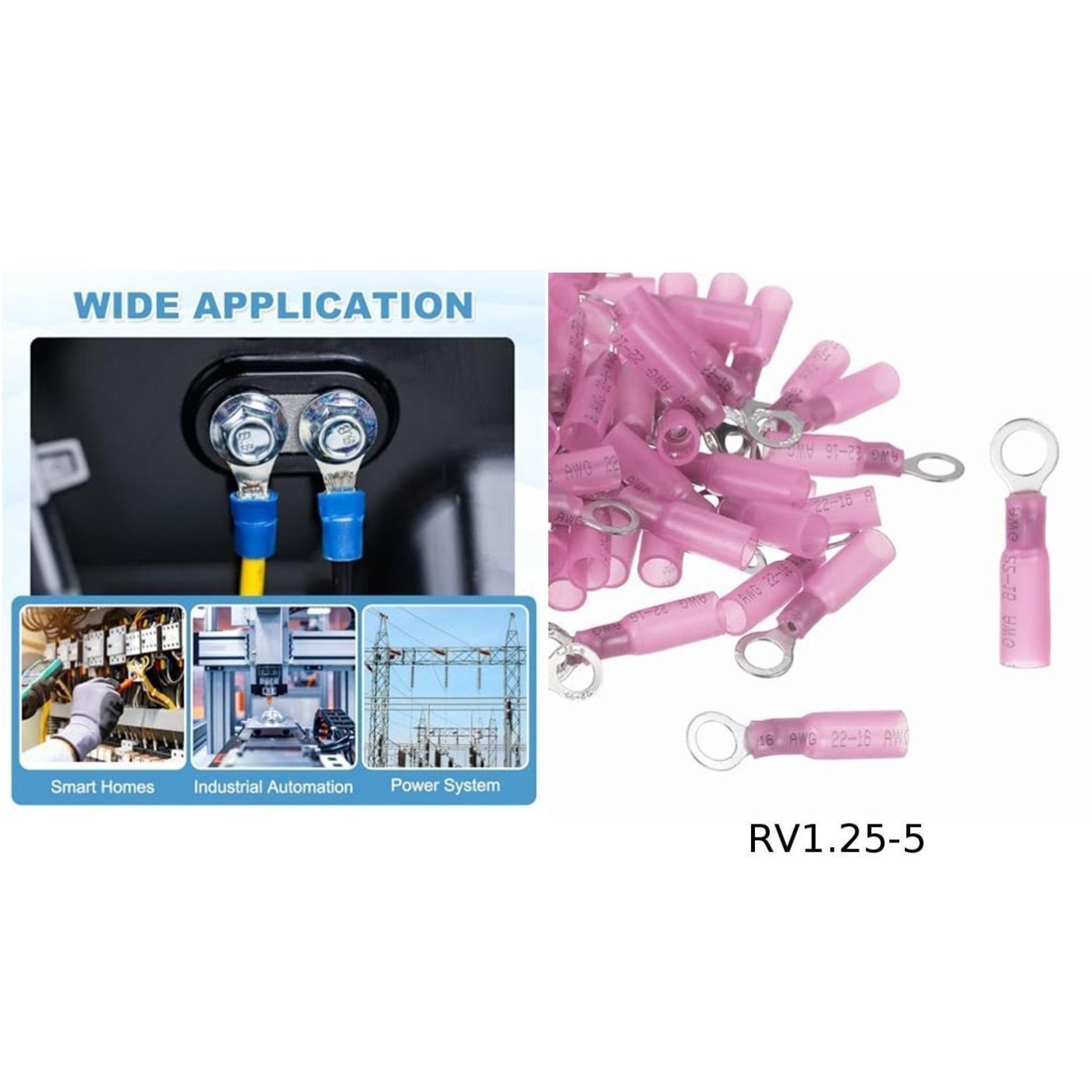 Crimp Connectors Ring Terminals Crimp Style Terminal DIY Electrical Projects