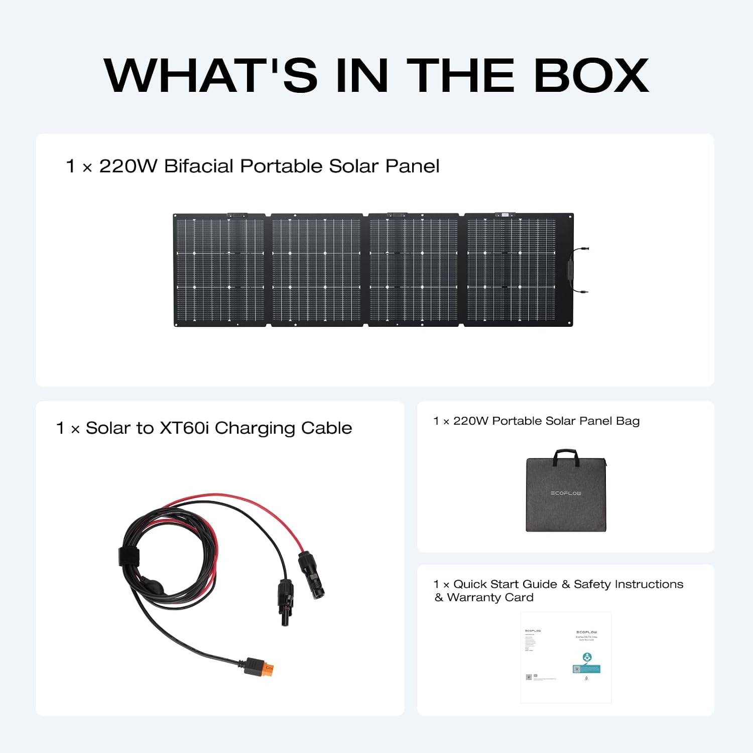 220W Portable Solar Panel Bifacial Design Up to 25% Conversion Efficiency N-Type
