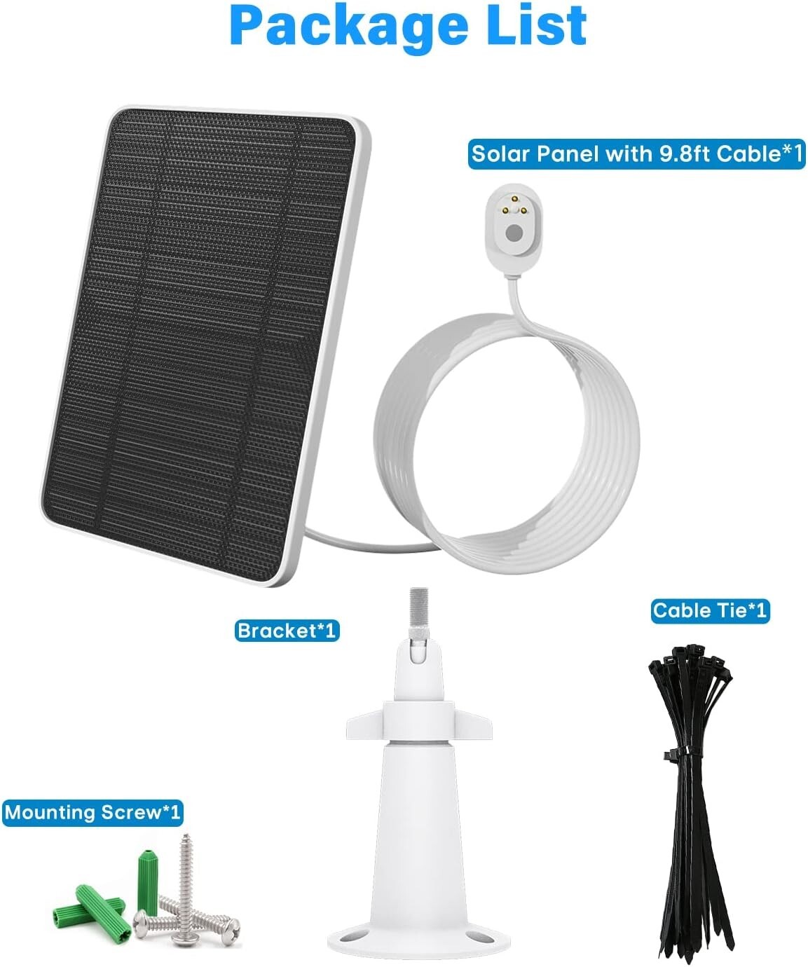 Continuous Power Solar Charger for Arlo Pro Cameras – 4.5W Output, Easy Install