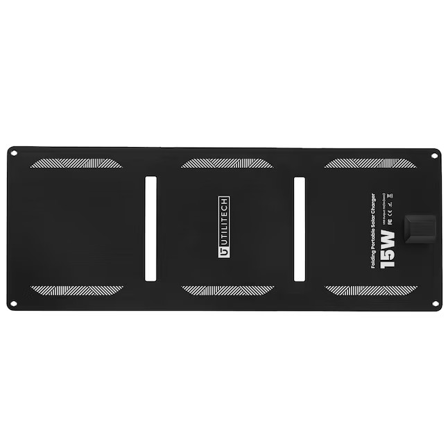 Utilitech 23.5-in x 8.8-in x 0.1-in 15-Watt Portable Solar Panel