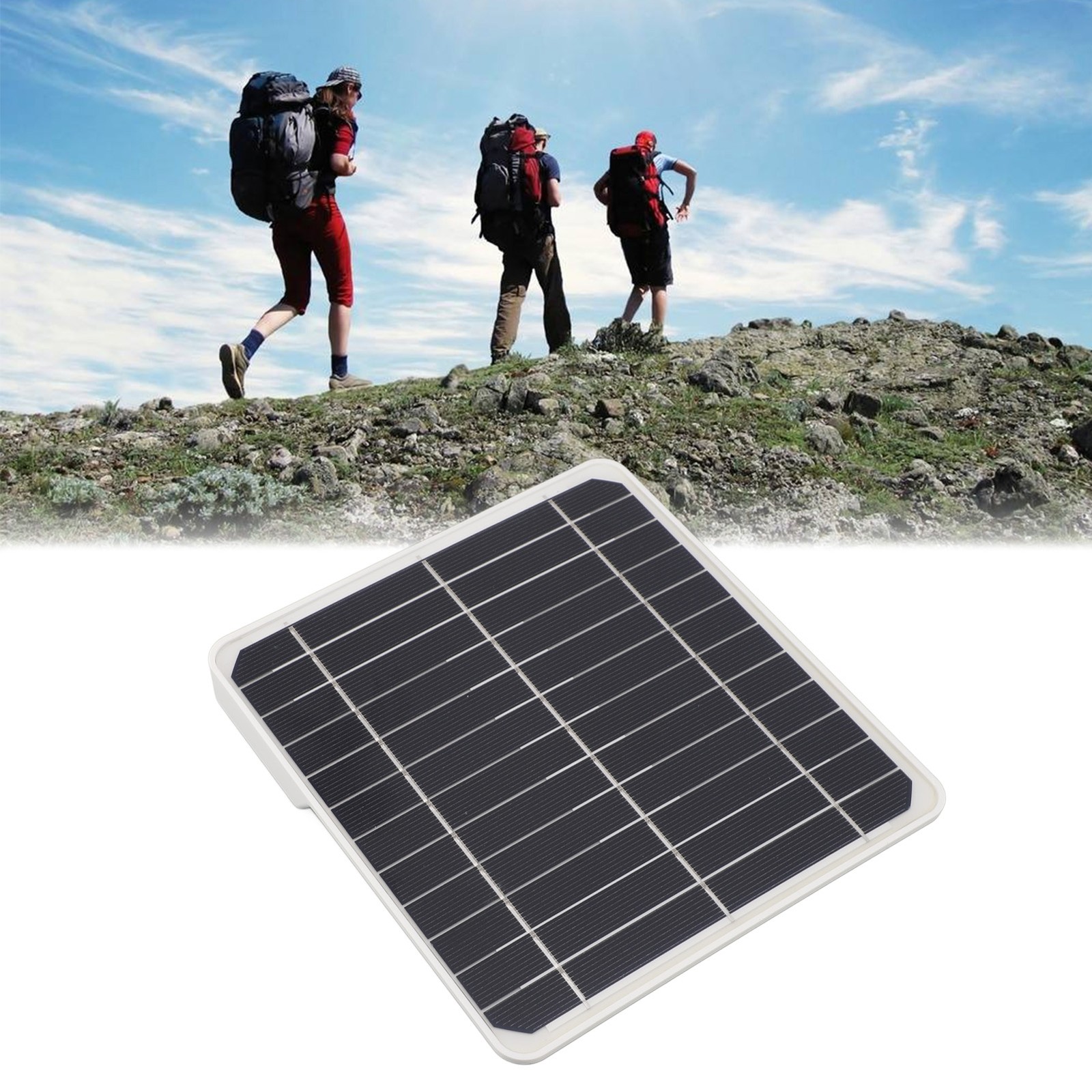 Hot 20W Solar Panel With USB TYPE C DC Port Waterproof 5V 2A Portable Solar