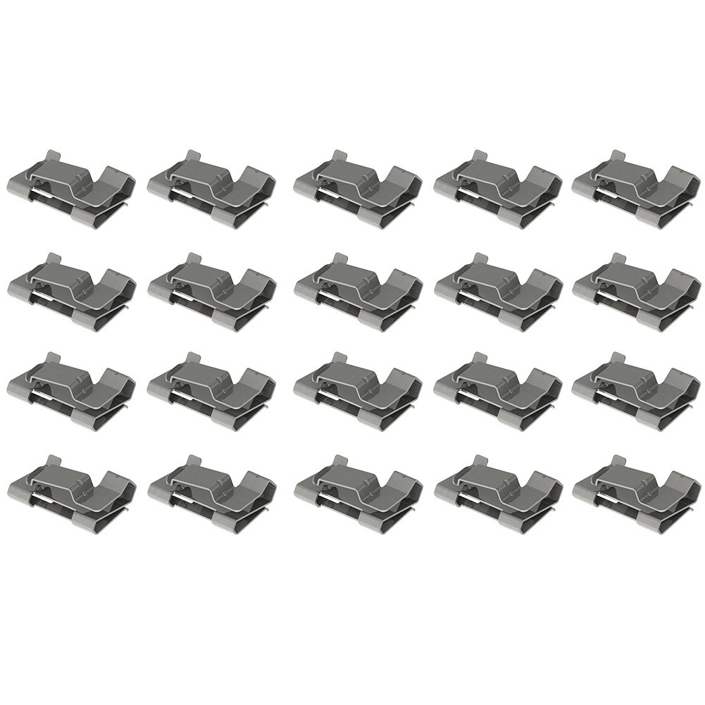 Solar PV Cable Clips 304 Stainless Steel Cable Holder Secure Hold 20PCS Package