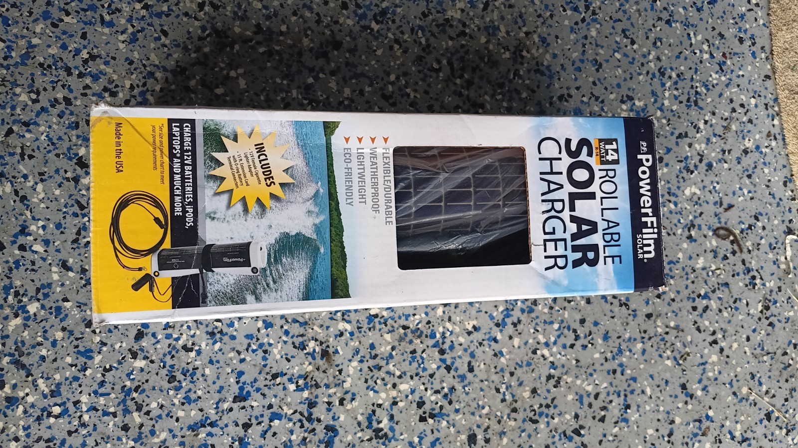 PowerFilm Solar Power 14 watt rollable Rf14 solar charger Brandnew In The Box