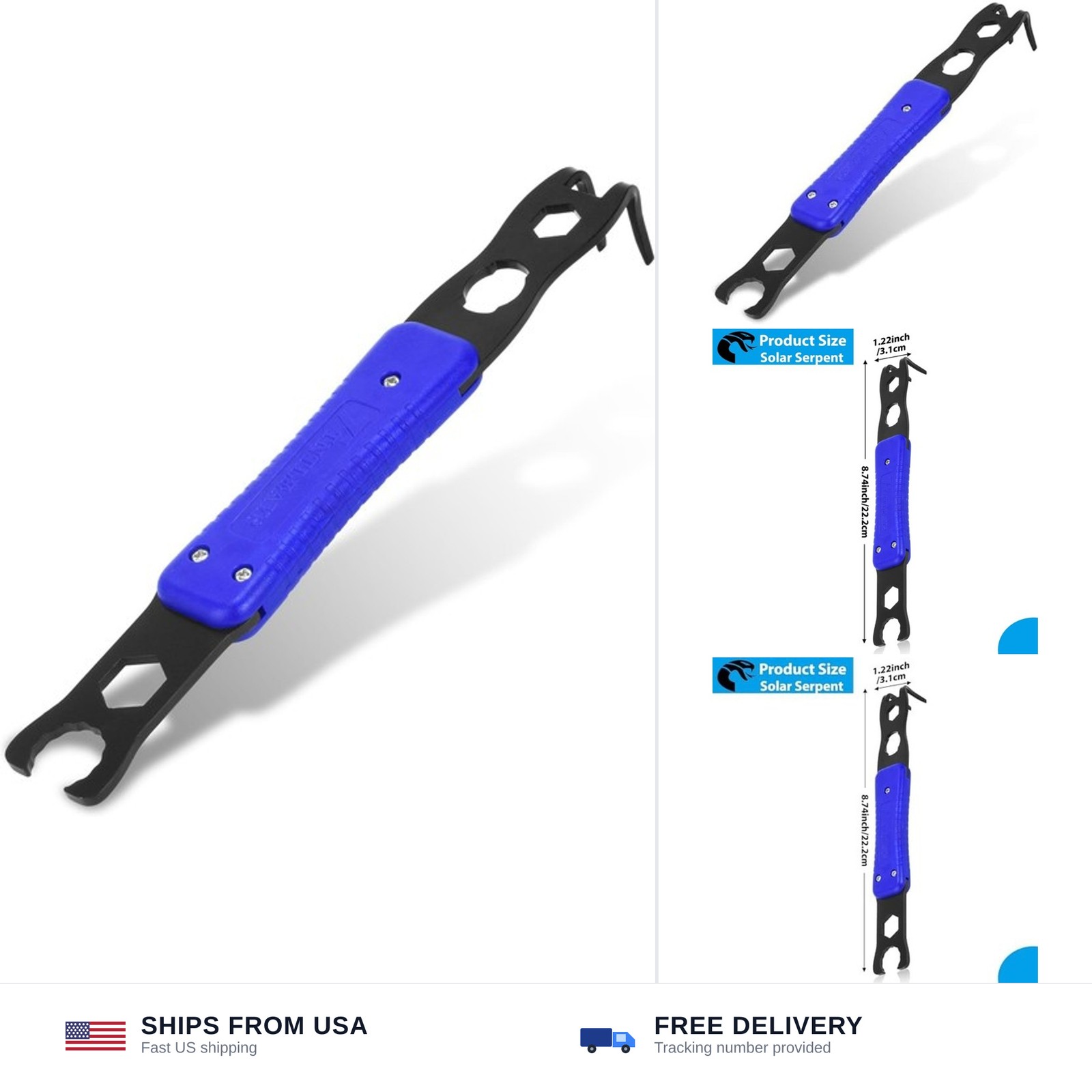 Mc4 Disconnect Tool, Solar Serpent 5-in-1 Multipurpose Solar Connector Tool, …