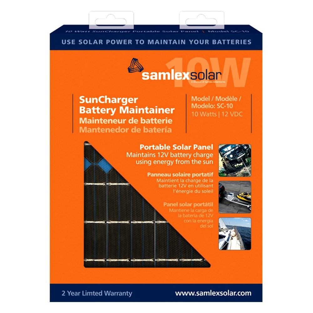 Samlex SunCharger 12V 10W Portable Solar Panel