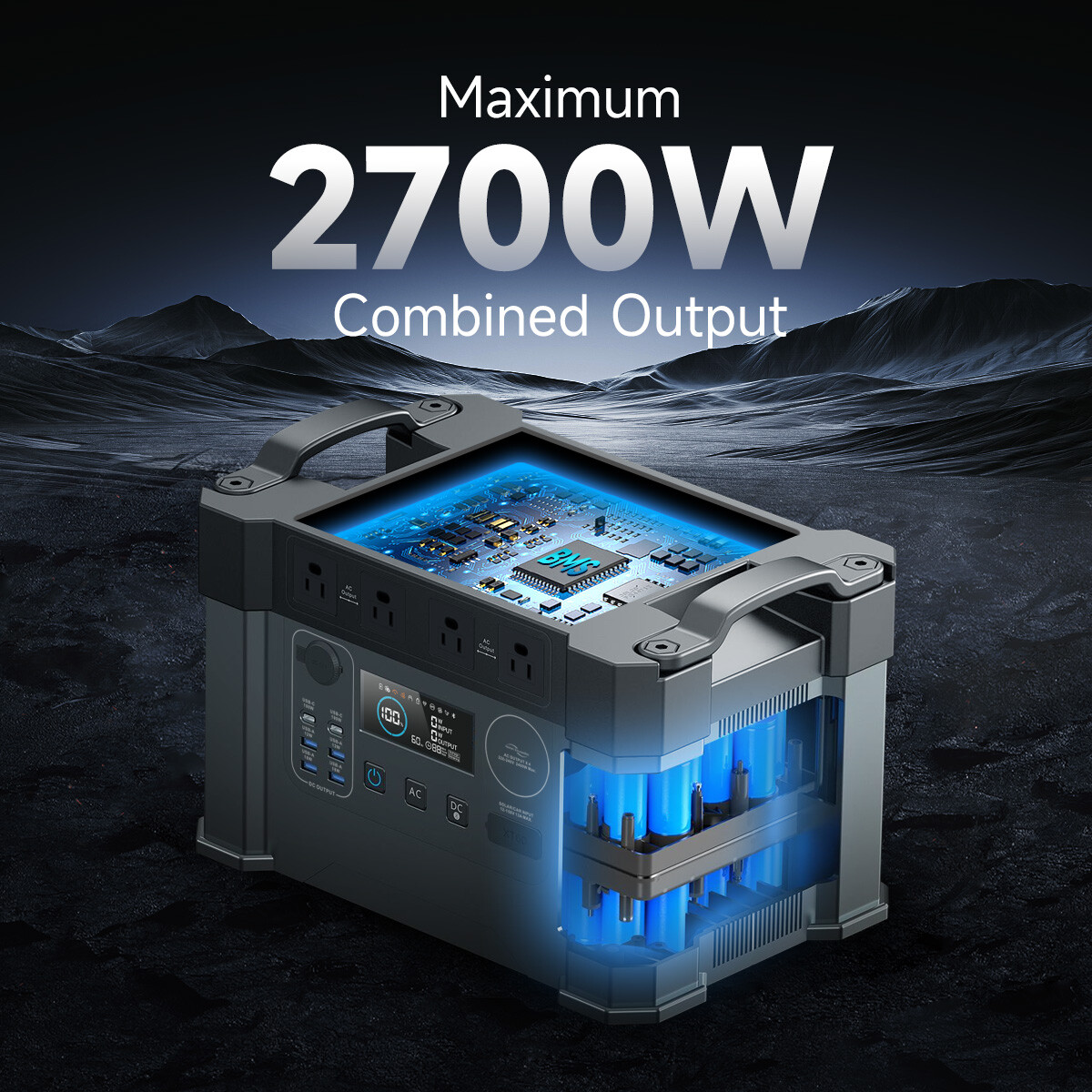 ALLPOWERS 2400W Portable Power Station Solar Generator AC DC For Outdoor Camping