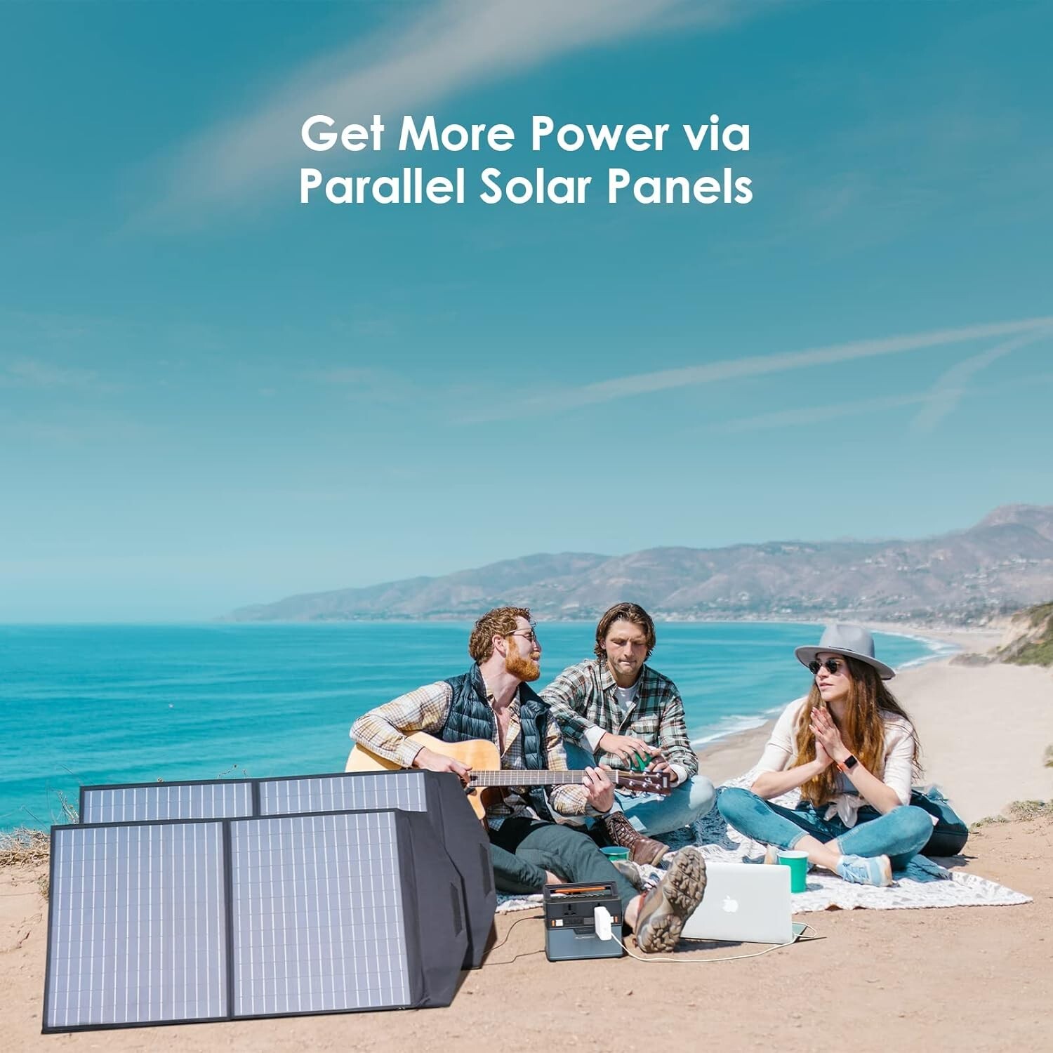 ALLPOWERS SP027 Foldable Solar Panel 100W, IP66 Portable Solar panel kit