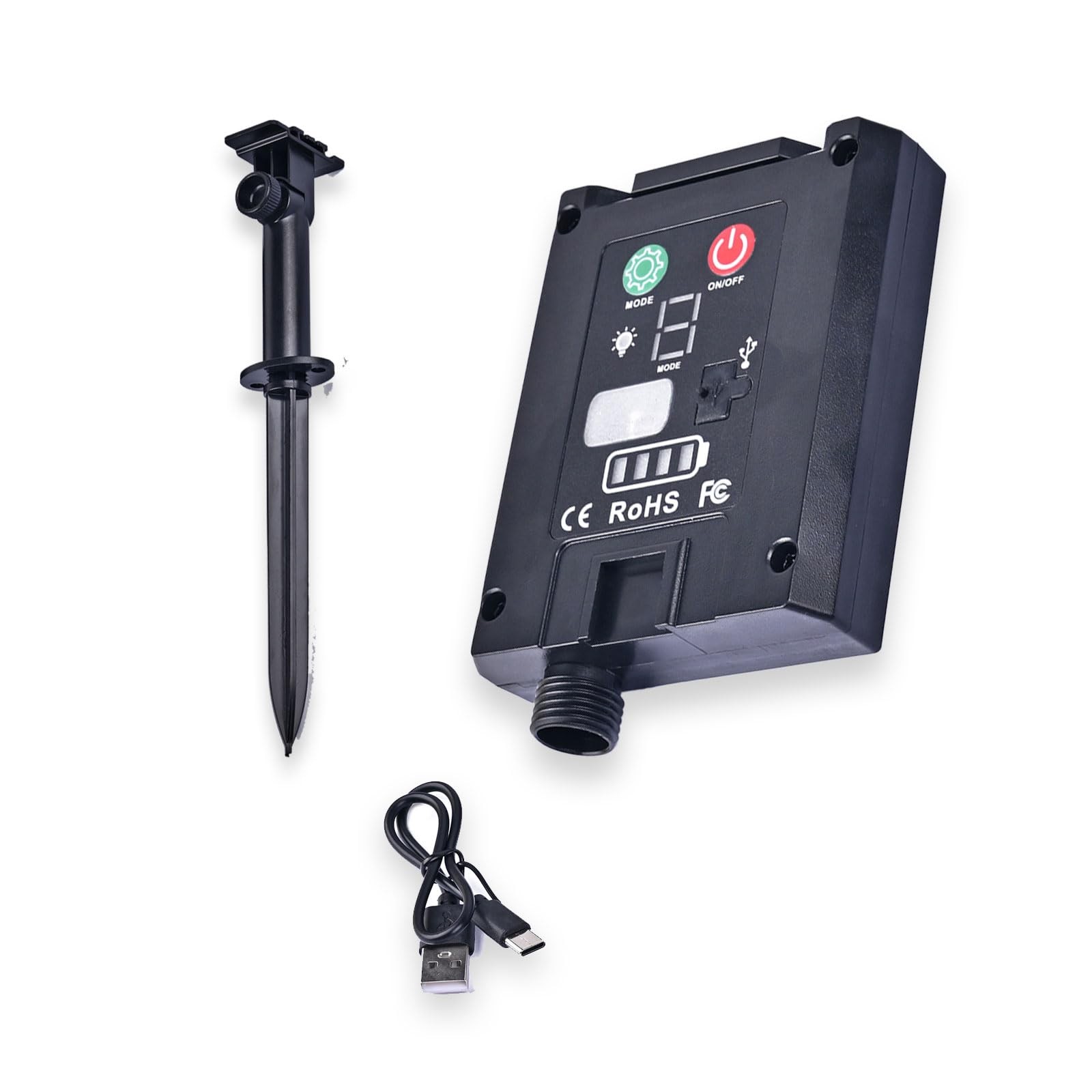 UT 1200mA Monochrome Solar Light with Dedicated Charging Panel for use with 1…