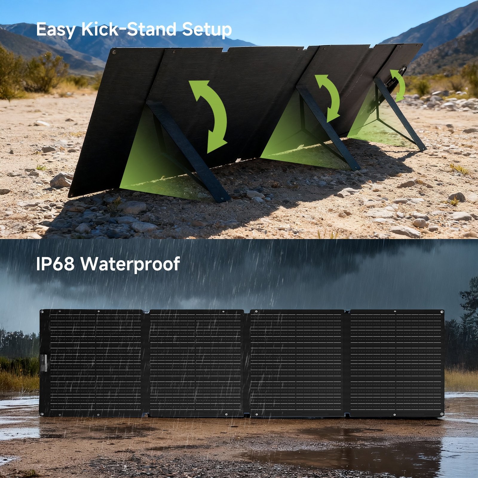 ALLPOWERS 200W Portable Foldable Solar Panel Kits For Generator Power Station
