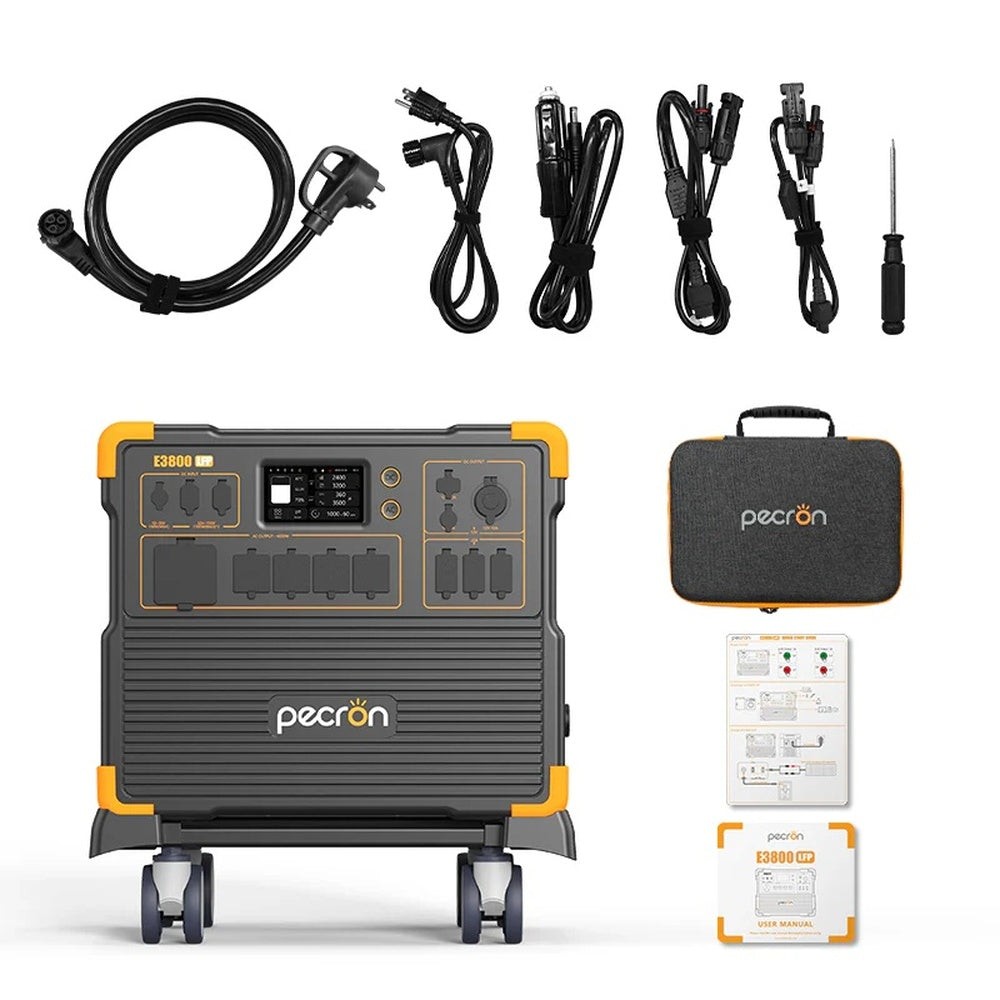 3840Wh Portable Power Station 4200W LiFePO4 Solar Generator Expandable