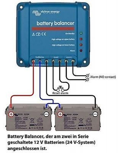 Victron Energy Deep cycle automatic leisure battery balancer BBA000100100; 2x12V