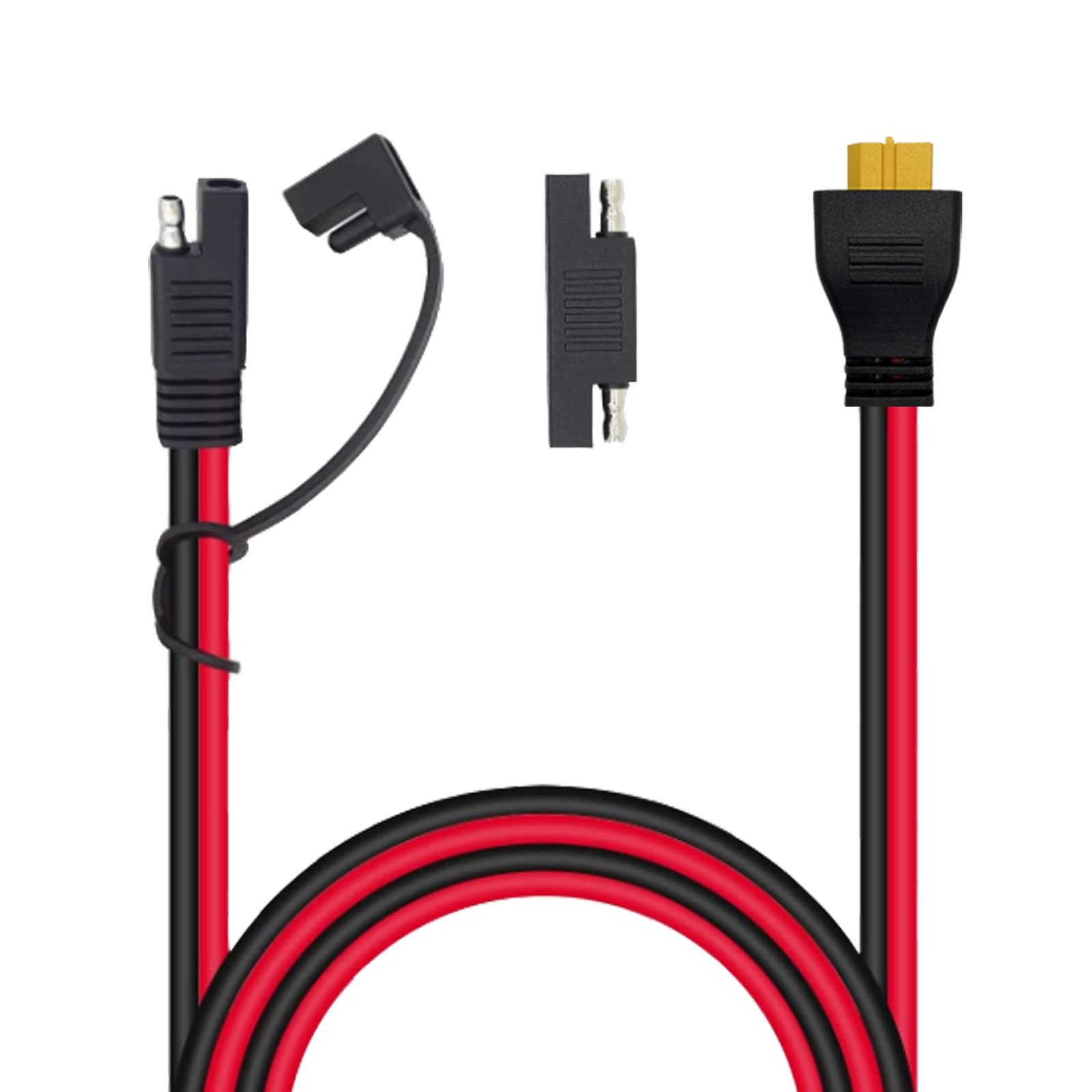 12AWG XT60 to SAE Connector Extension Cable for Solar Generator Portable Powe…