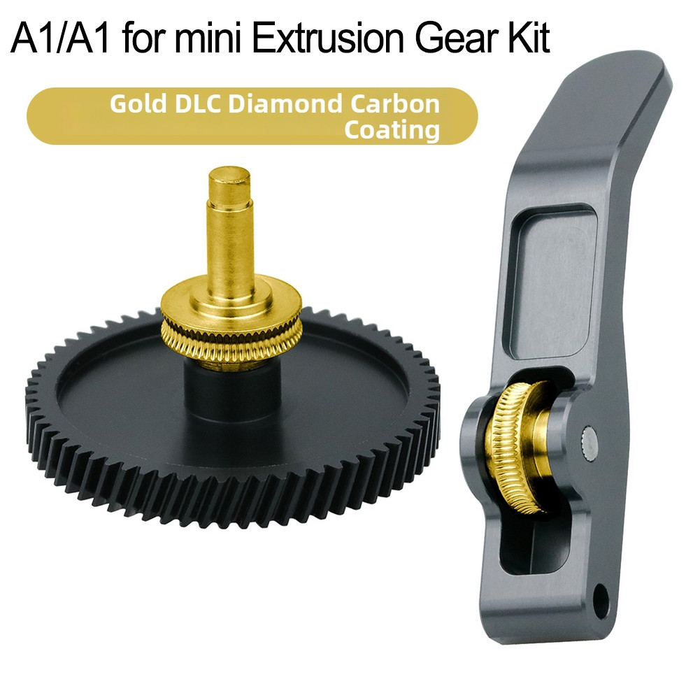 Steel Extruder Gear with DLC Finish for Bambulab A1 A1 For mini Printer