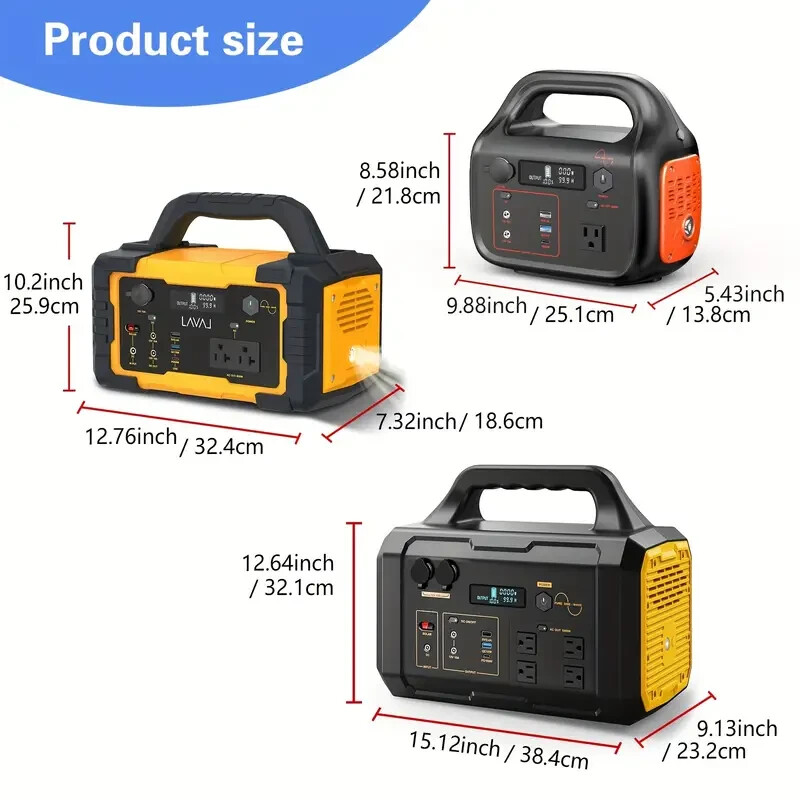 1000W Portable Power Station,1075Wh Backup Lithium Battery, 120V/1000W AC Outlet