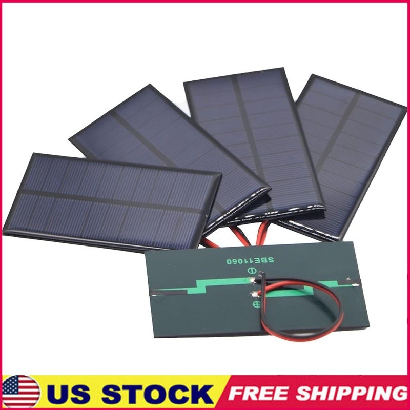 5PC 200mA Polycrystalline Solar Panel 5V DIY Solar Power Kit High Efficiency New