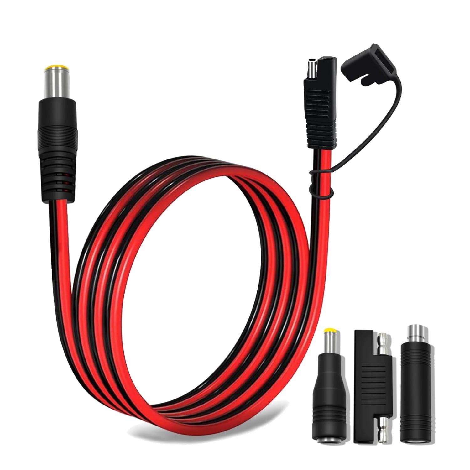 Versatile 6FT SAE to DC8mm Power Adapter with DC7909 Converters for Generators