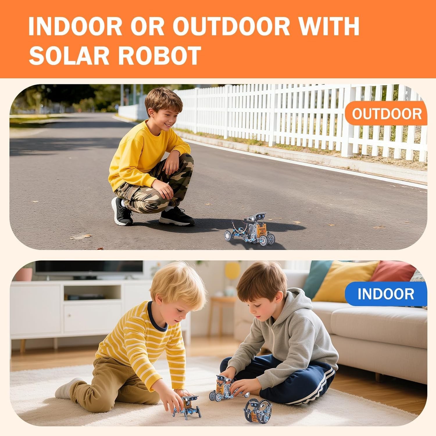 12-in-1 Solar Robot Kit for Kids Age 8-12 STEM Educational Science Building