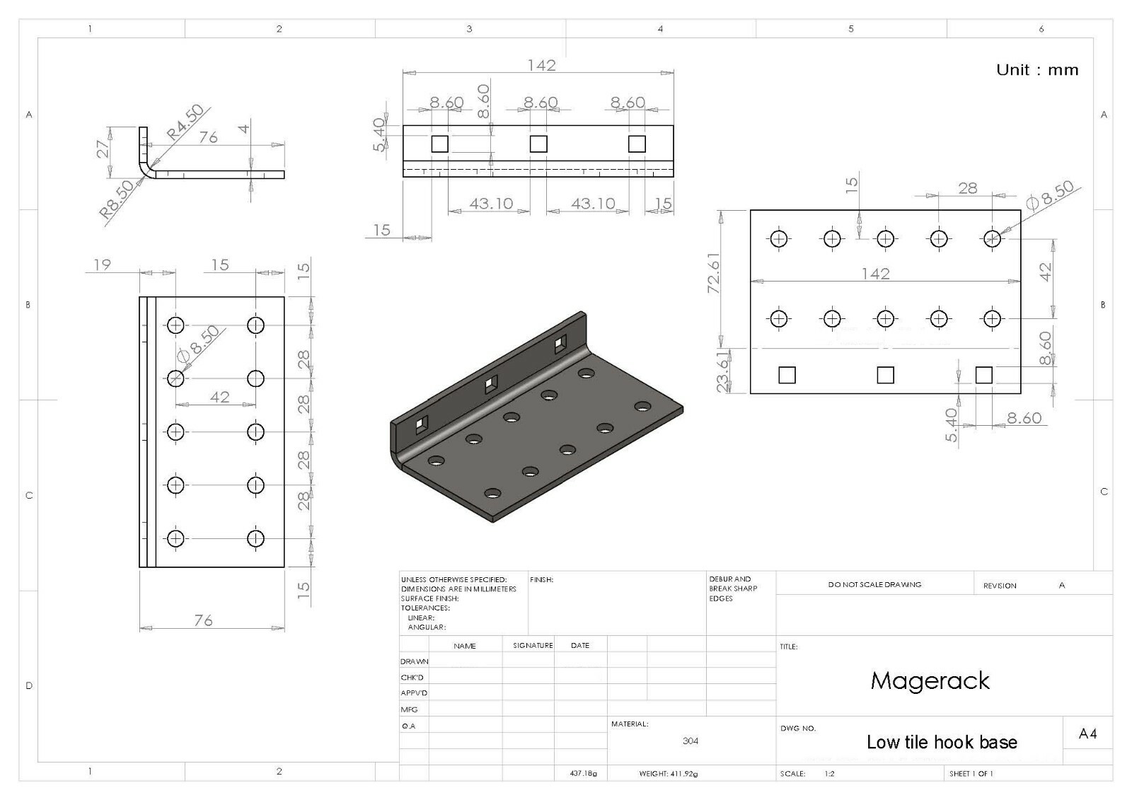 Magerack Tile Hook Bracket Solar Panel PV Module Mounting Racking Pack 10