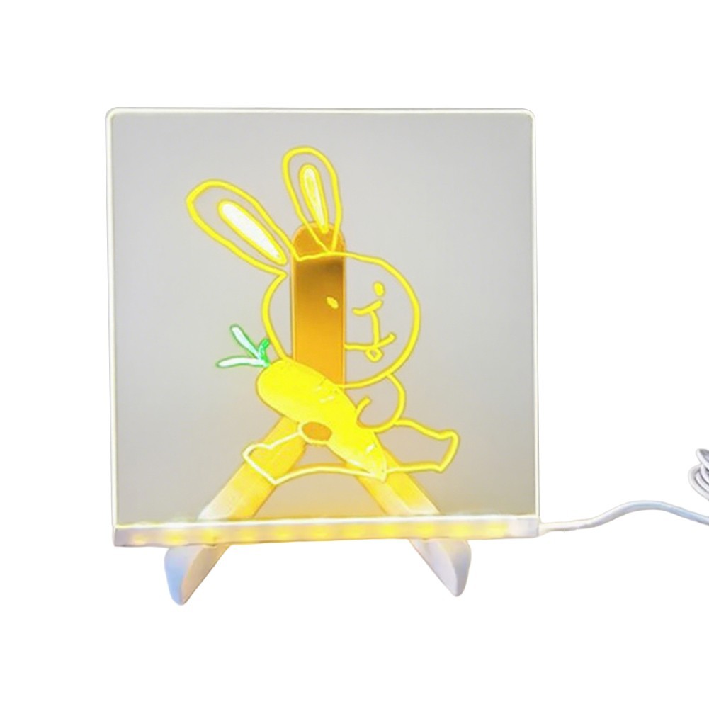 LED For Kids Drawing and Writing Board Acrylic DIY Kit with Accessories