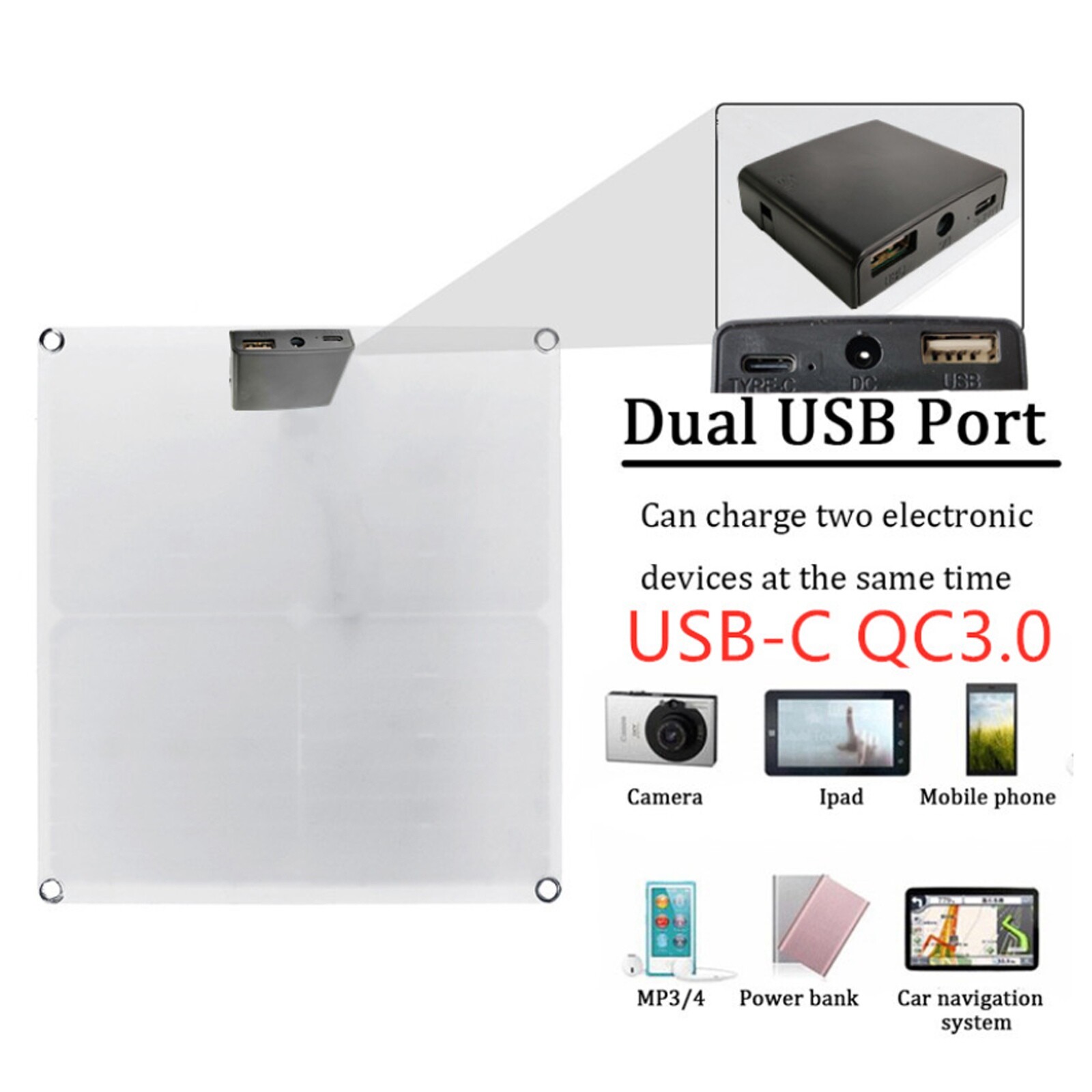 100A 12V Battery Charger 300 Watts Solar Panel Kit with Controller Caravan Boat