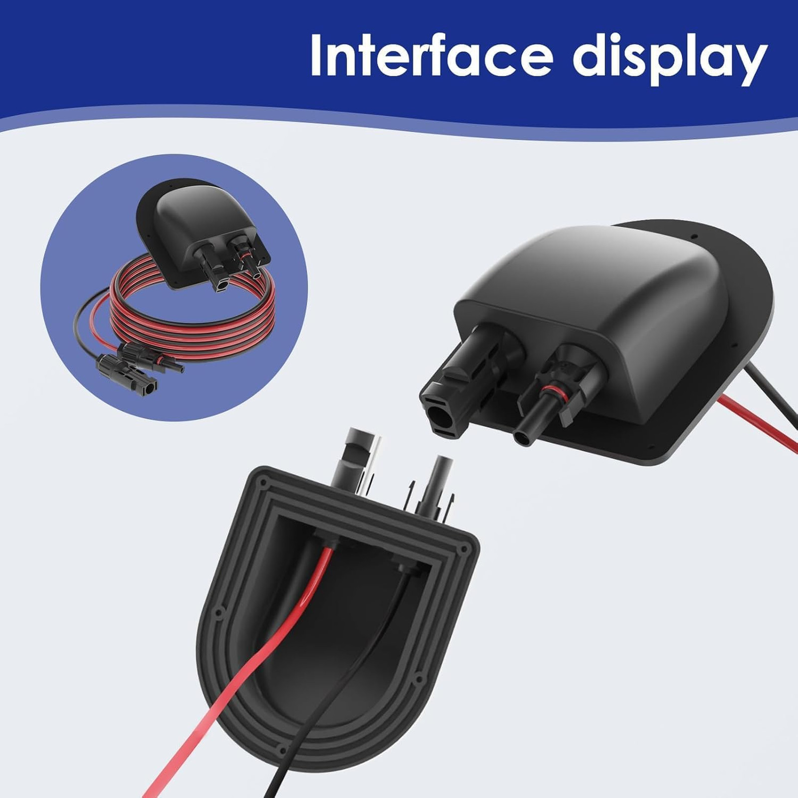 Waterproof Solar Cable Gland Entry Housing for Roof Panels RV Boat Camper Van