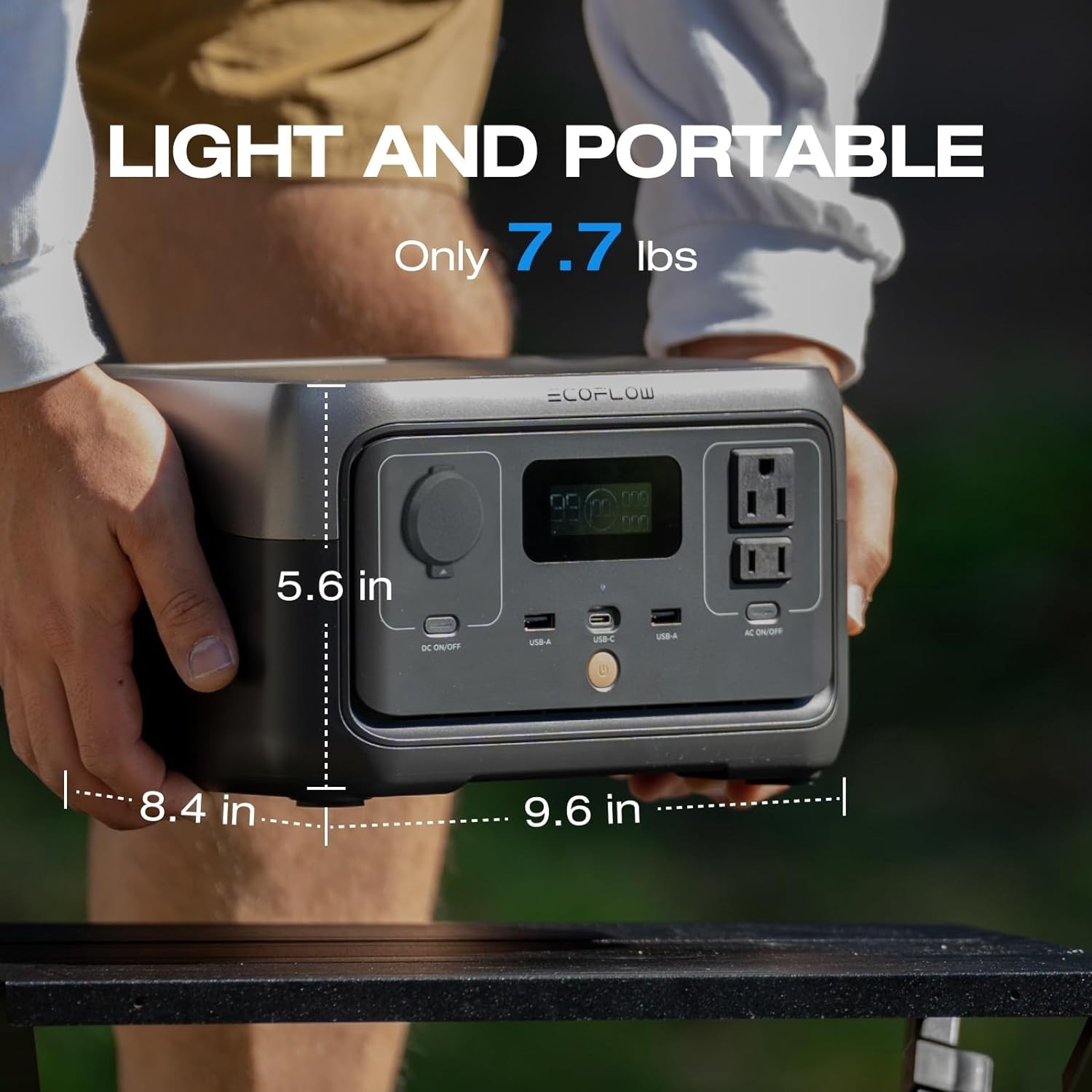 RIVER 2: Portable 256Wh Power Station with Fast Solar Recharge for Adventures