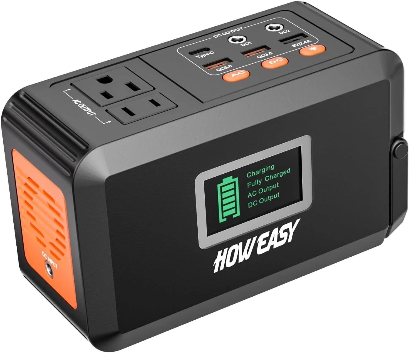 Versatile 88Wh Power Station with Solar Charging and High Brightness LED Light