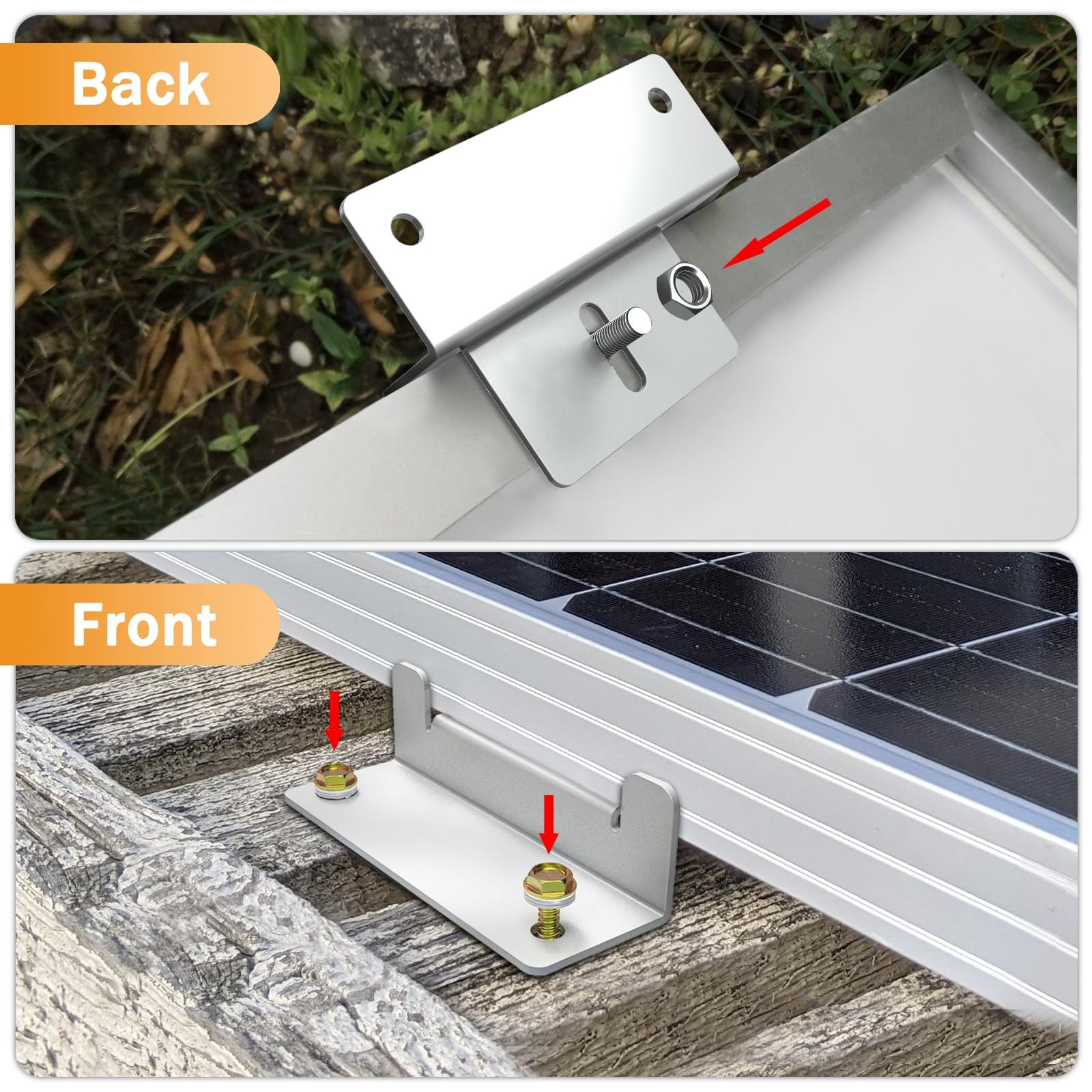 32 Units Solar Panel Mounting Z Brackets Lightweight Aluminum Corrosion,Solar Pa