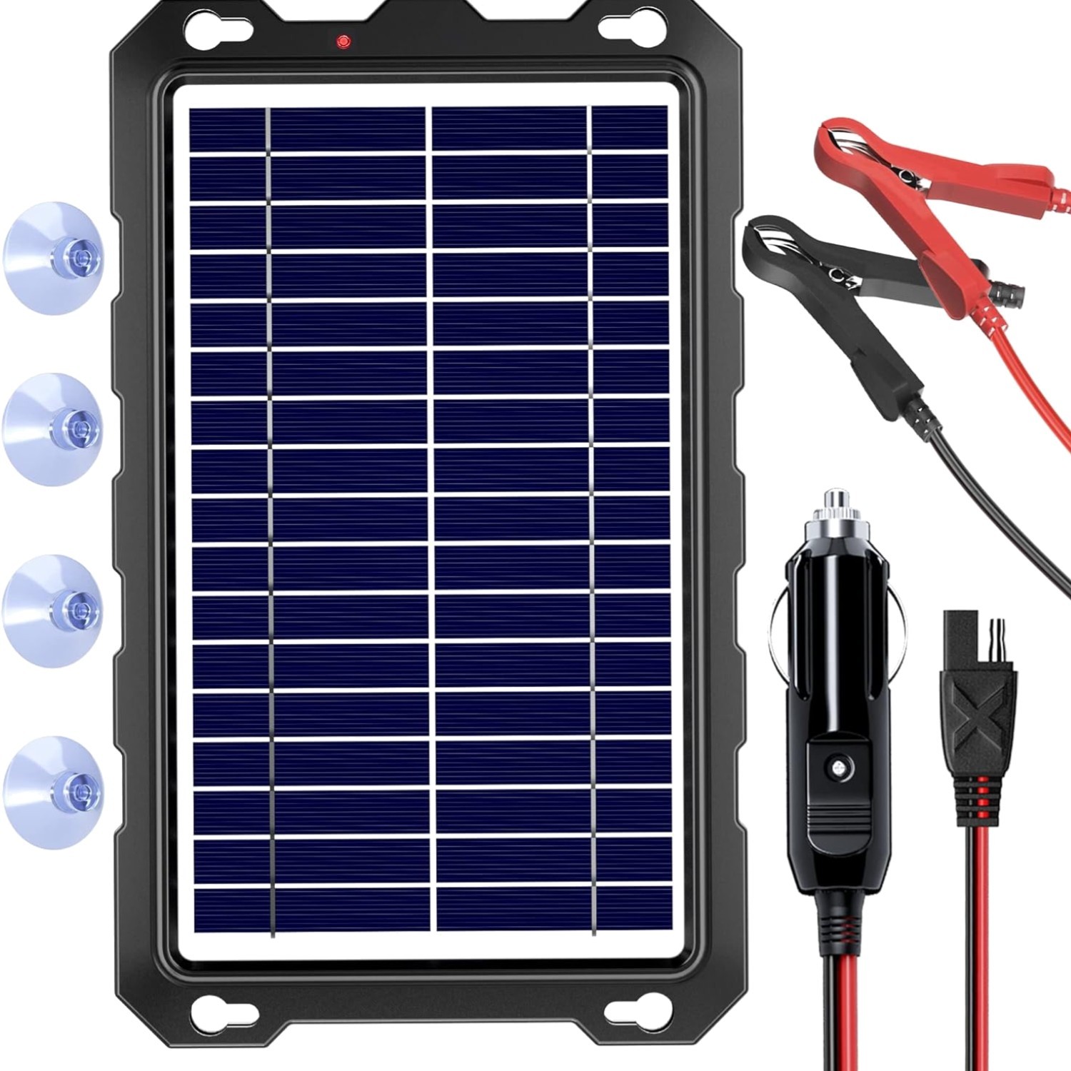 12V Solar Battery Charge: 8W Waterproof Portable Solar Panel Kit – Battery Ma…