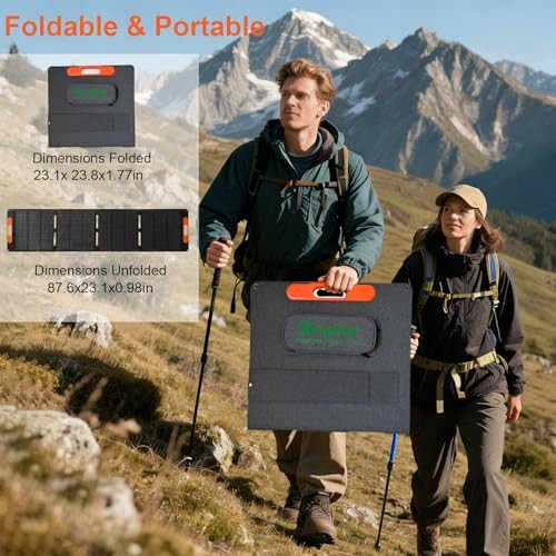 Portable Solar Panel for Power Station,25V Foldable Solar Panel Charger 200W