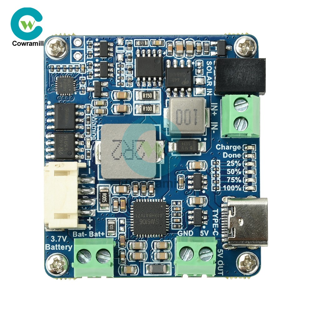6-24V Solar Panel Power Management Module 5V 3A Supports MPPT, PD QC FCP SFCP