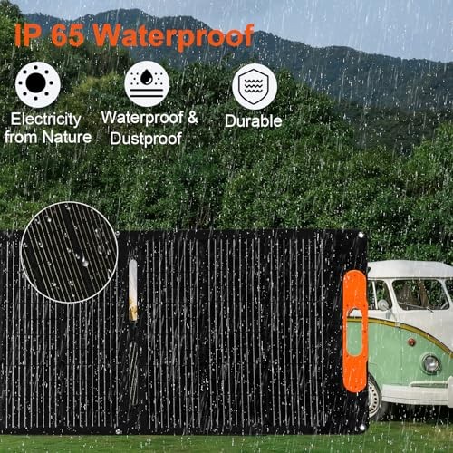 Portable Solar Panel for Power Station,25V Foldable Solar Panel Charger 200W