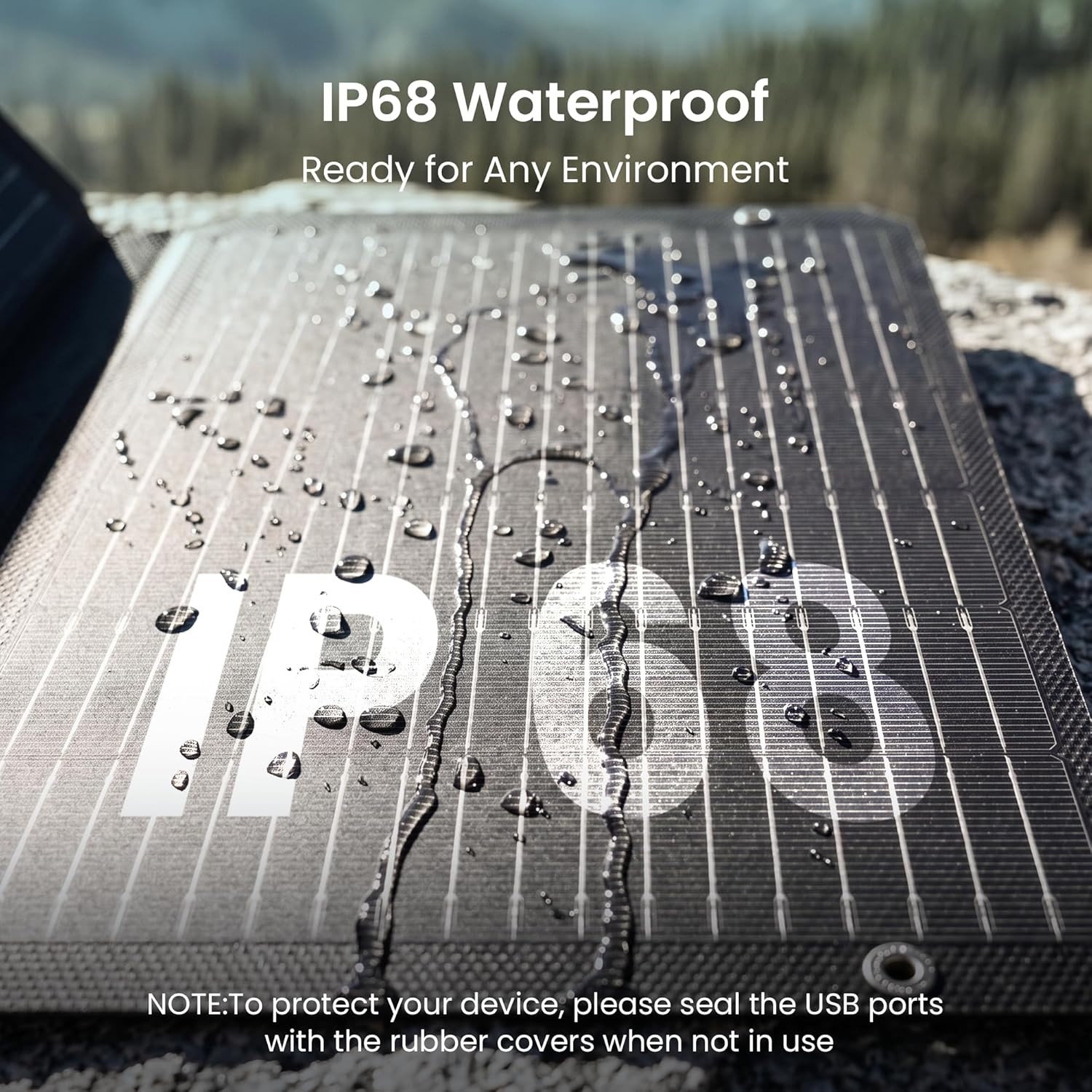 45W Solar Panel Charger with Dual USB-C and USB-A,25.4% High Efficiency Foldable