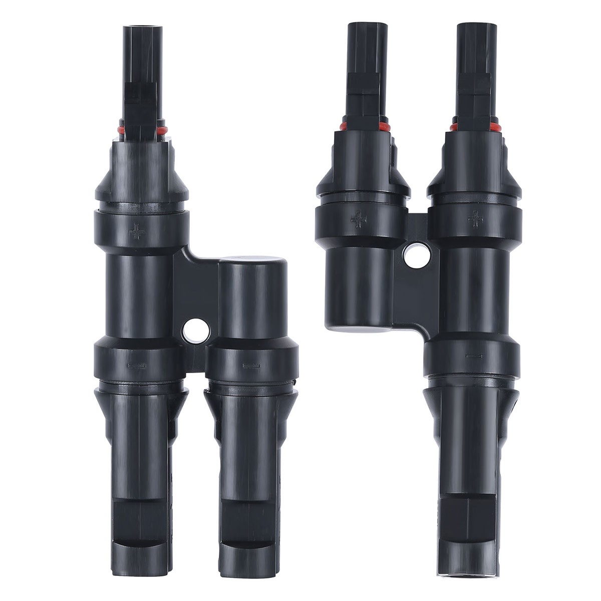 1 Pair T Branch Connectors Solar Panel Connector MMF+FFM for Parallel Connection
