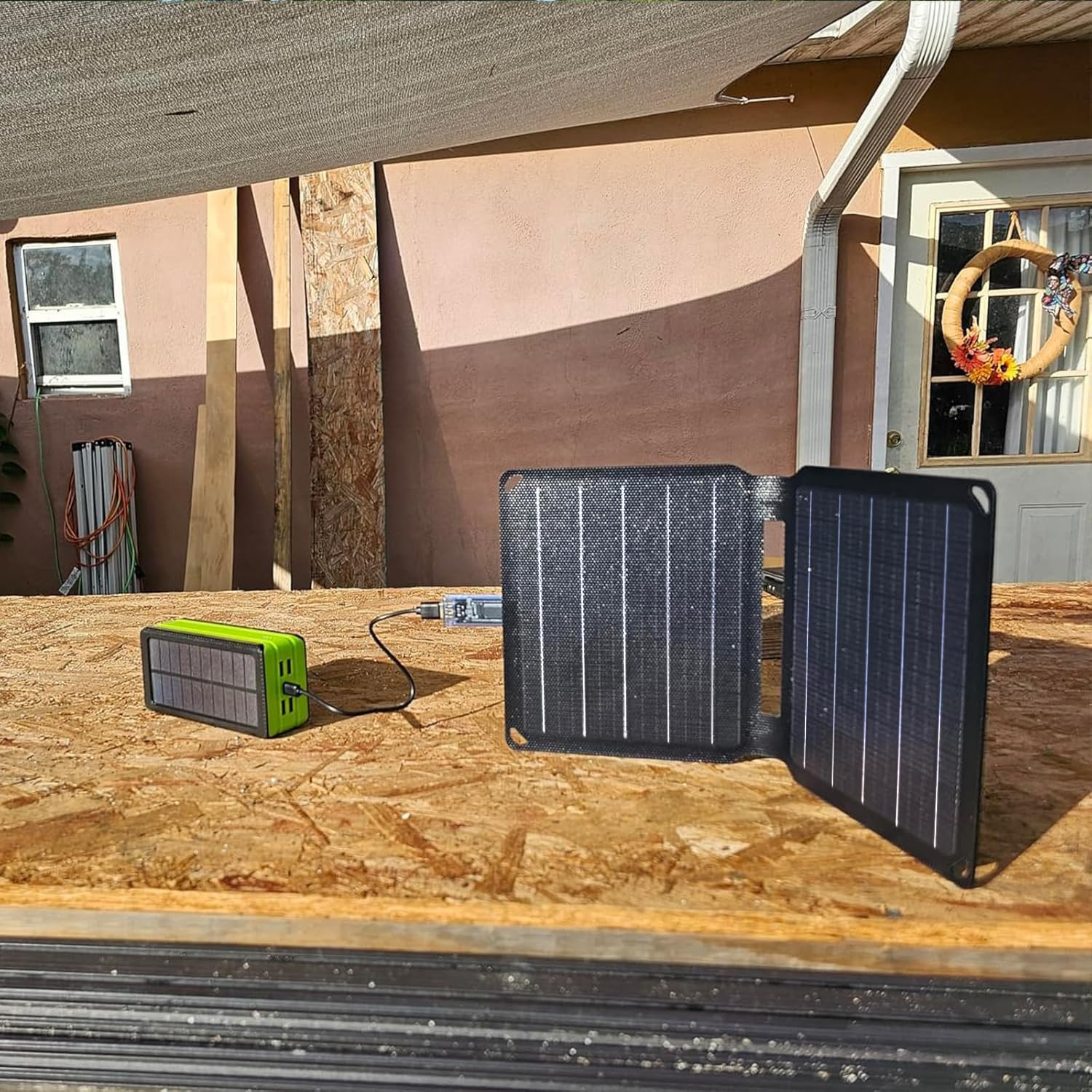 10W Solar Panels Portable (5V 2A Max),Foldable Solar Charger with USB-A Port for