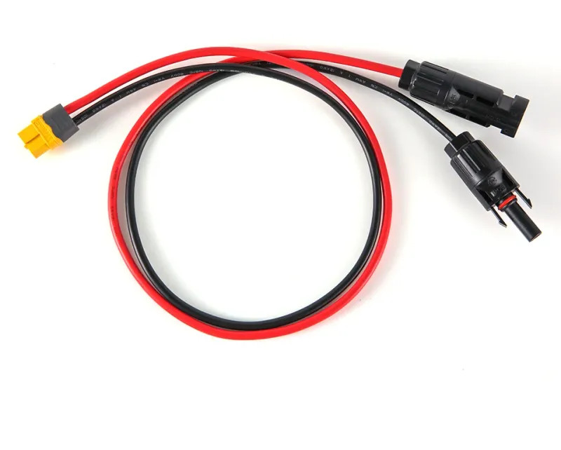 Charge Extension Cable 12AWG MC4 XT60 Adapter For Portable Power Station Tools