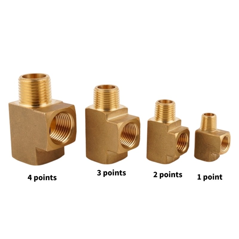 Instrument Line Brass Branch Fitting with Square Body Service Use for Repair Use