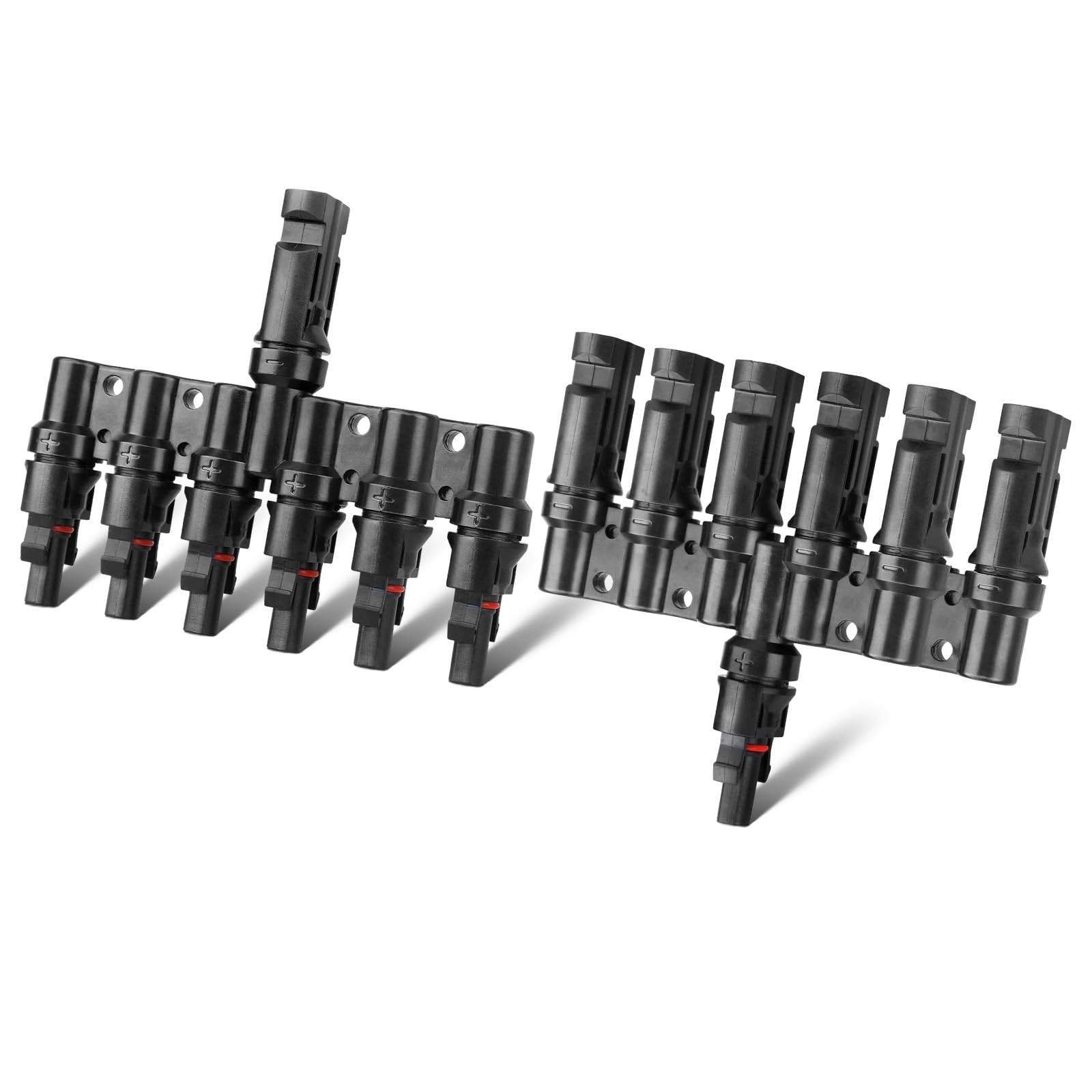 Pjerjzn Solar Panel Connector Solar 6 to 1 Y Branch Solar Panel Splitter 6 Wa…