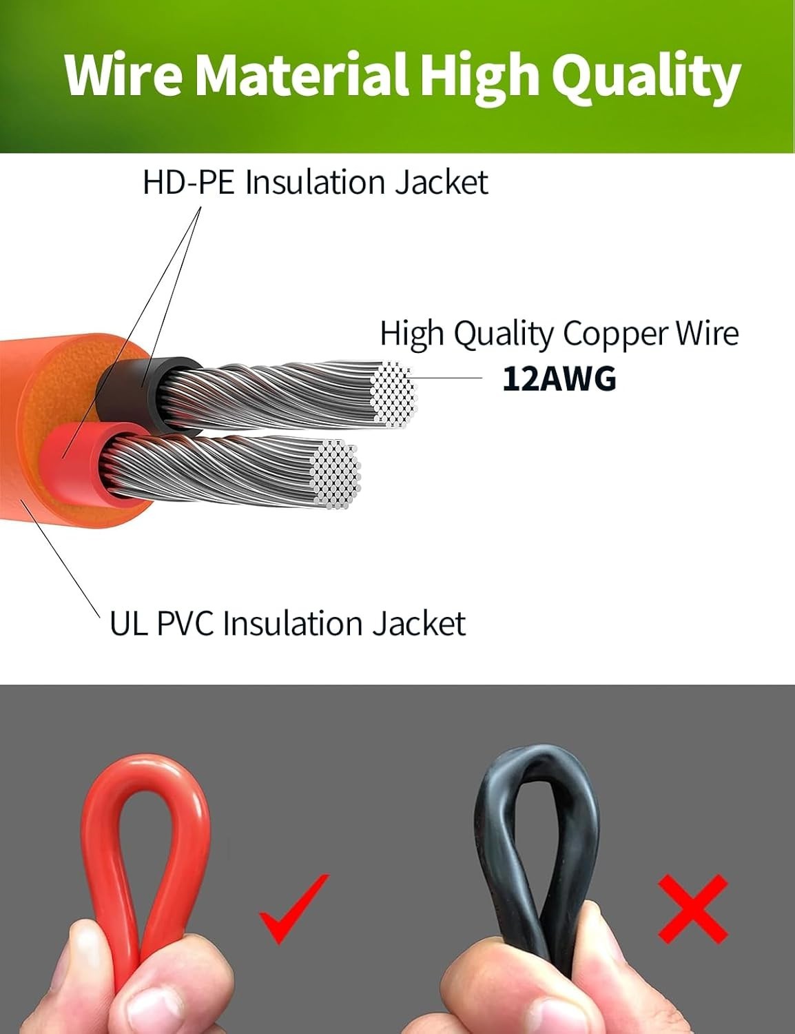 Reliable 30FT Solar Extension Cable for Outdoor Power – Quick Plug & Play Setup