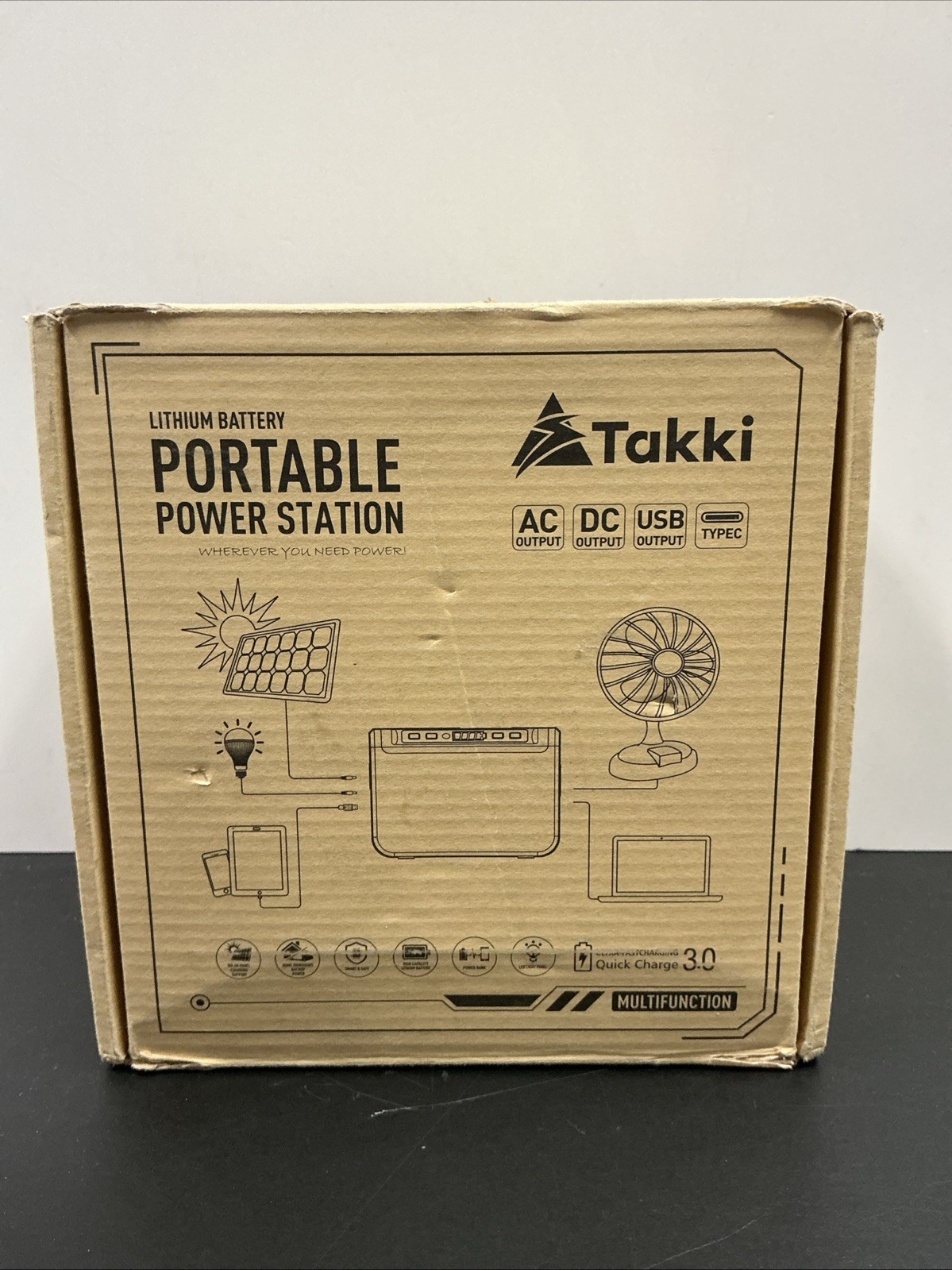 Takki 88.8Wh Portable Power Station Lithium Battery Solar Generator Power Bank
