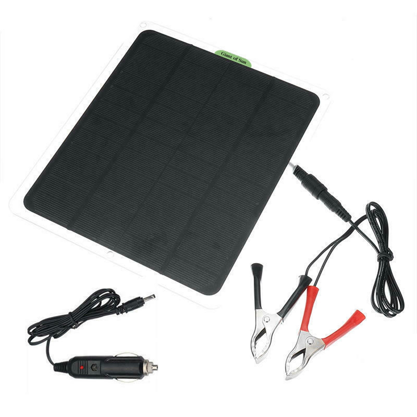 22W Solar Panel Trickle Charger Battery Charger Kit Maintainer Boat RV Car 12V