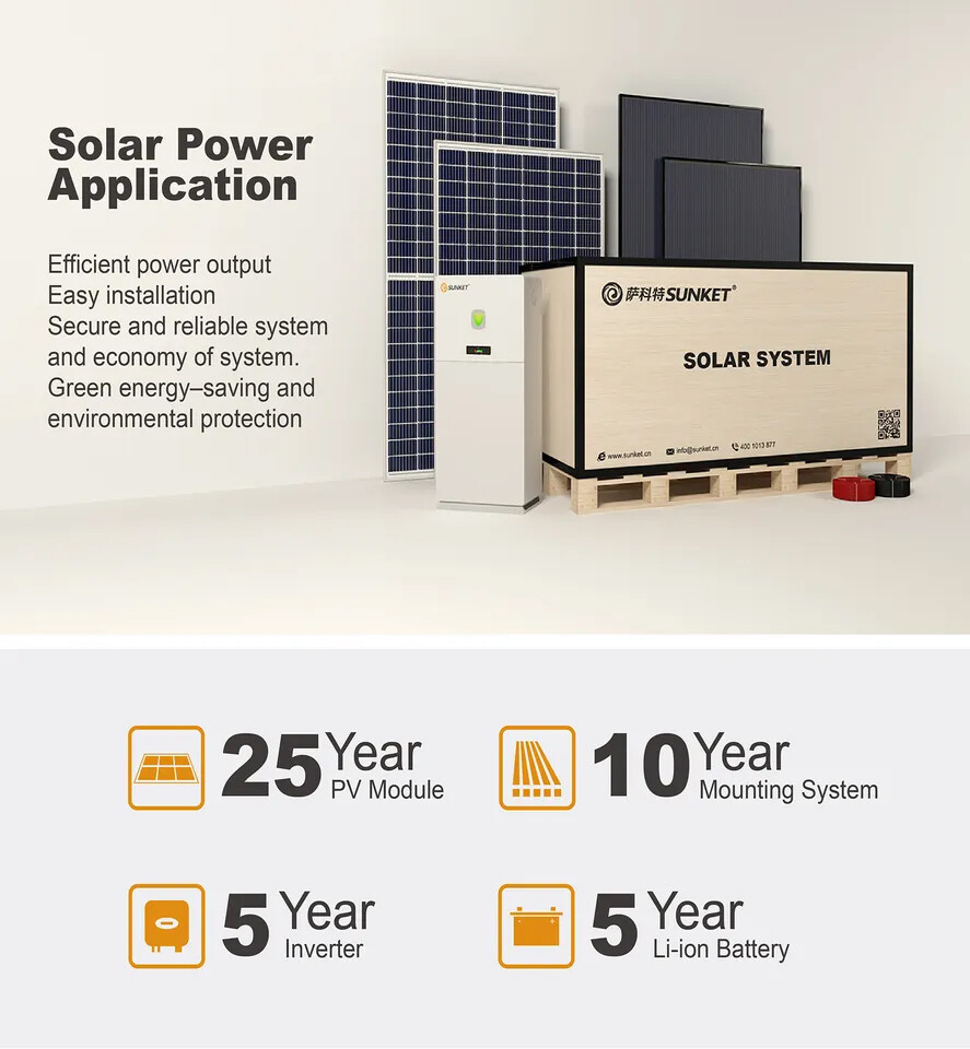 5000W 48V Solar Power Complete Kit Inverter+ LiFePO4 Battery+ Photovoltaic panel