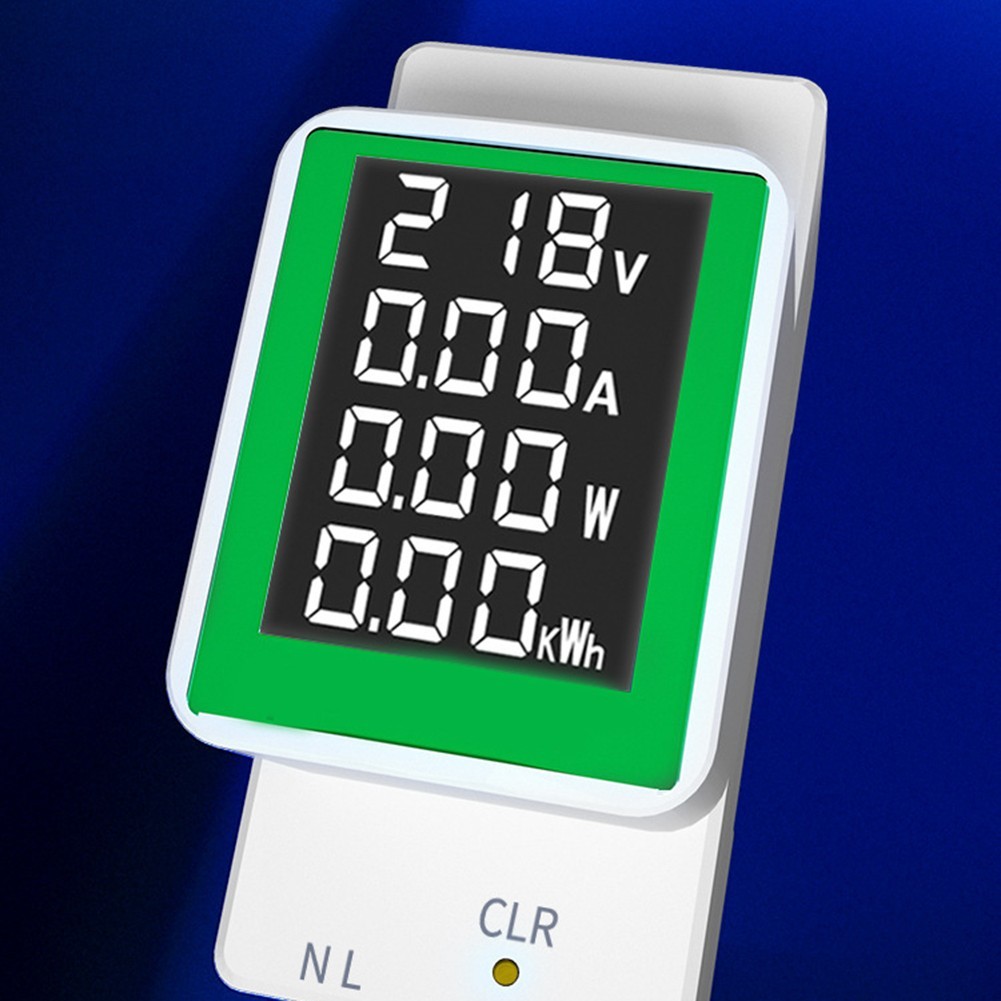 High Contrast Digital Voltmeter AC 50V300V for Easy Reading on Din Rail