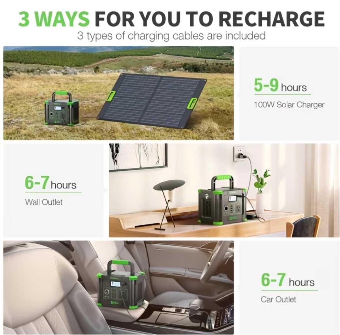 330W Portable Power Station, With Digital Display Screen,288.6Wh Solar Generator