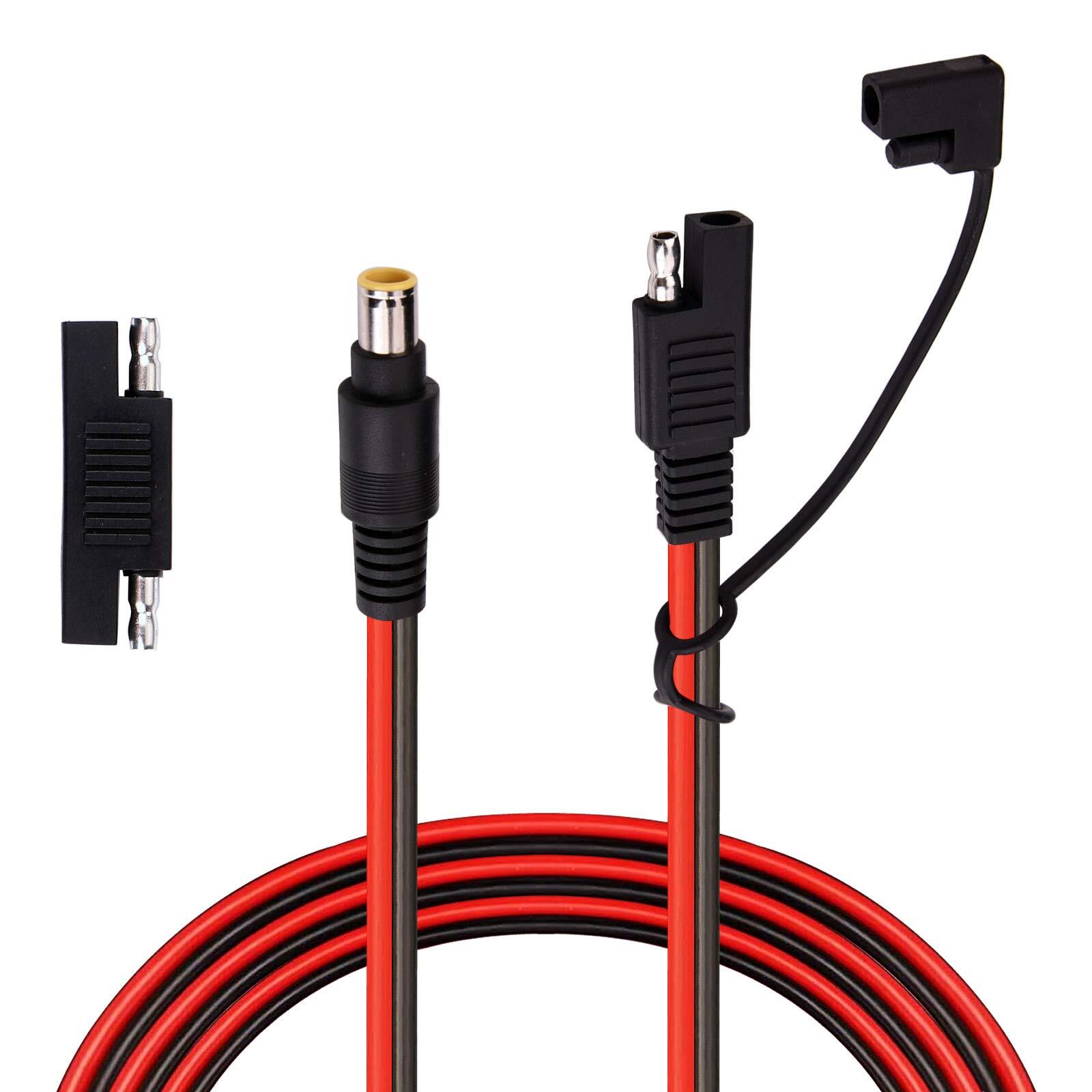 DC 8mm Male to SAE Connector Adapter 14 Gauge Cable Wire Compatible with Expl…