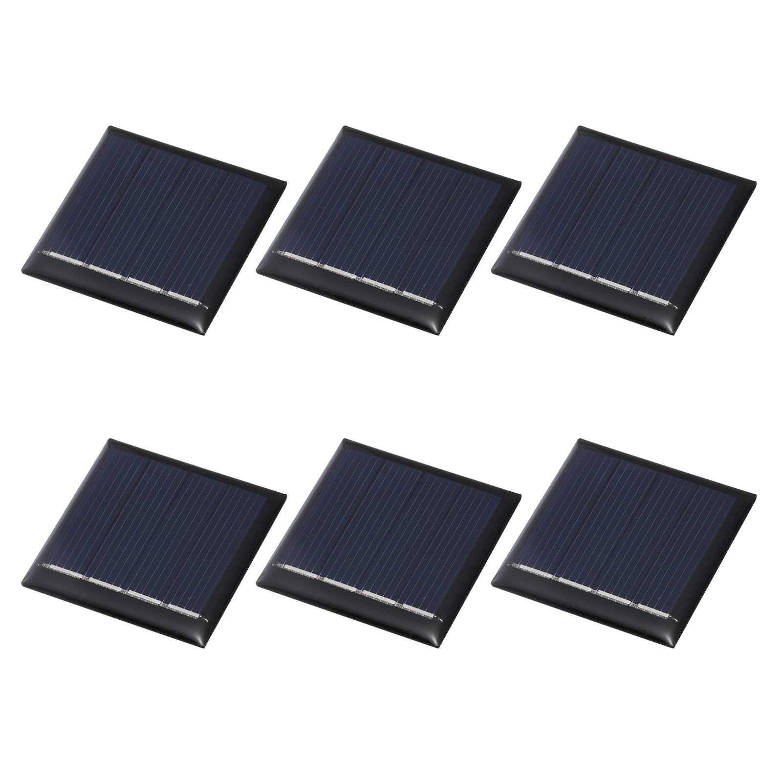6pcs Mini 2V 0.08W 40mA Solar Panels, Photovoltaic Cells for Energy