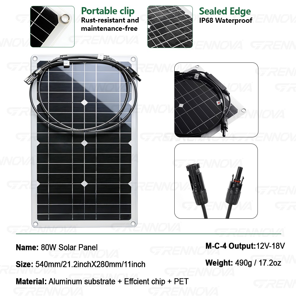 Grennova 1500W Power Solar System Real Pure Sine Capacity 12V To110V/220V Invert